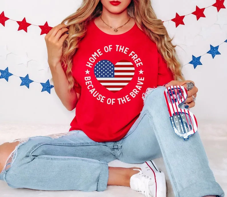 Home Of The Free Because Of The Brave TShirt