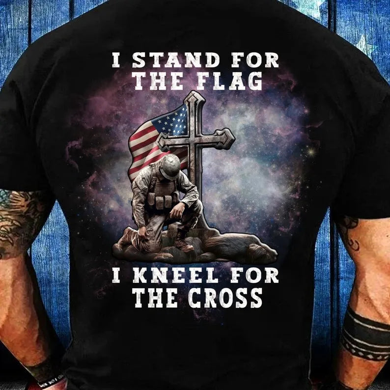 I Stand For The Flag I Kneel For The Cross T-Shirt