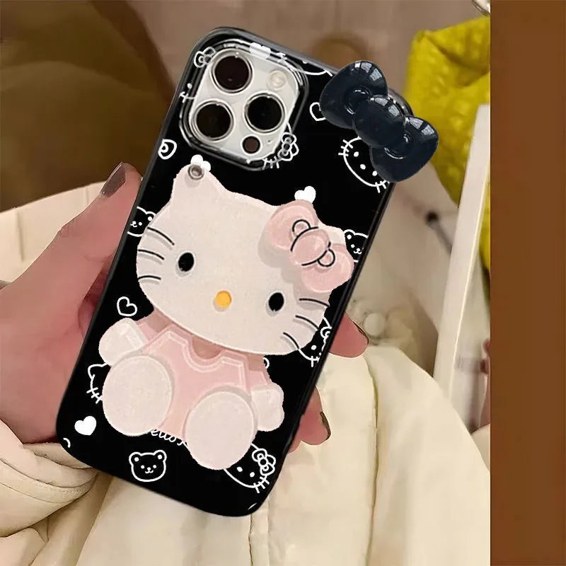 Hello Kitty Bow Cute Bear Phone Case
