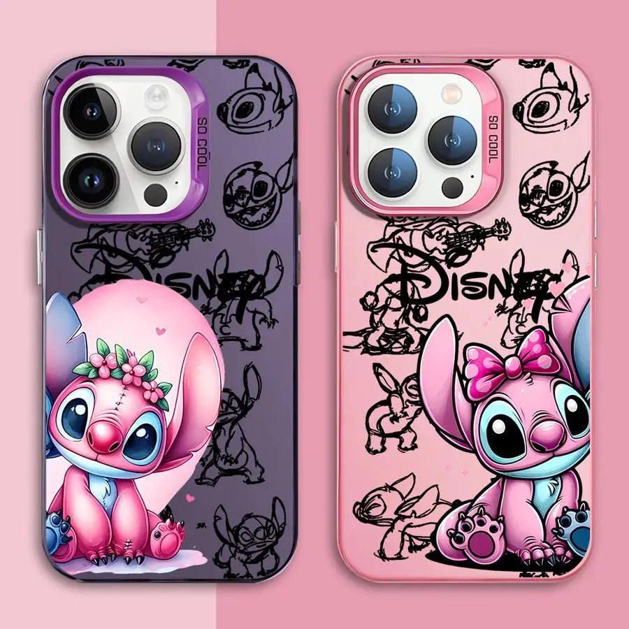 Disney Stitch Angel Couple Phone Case