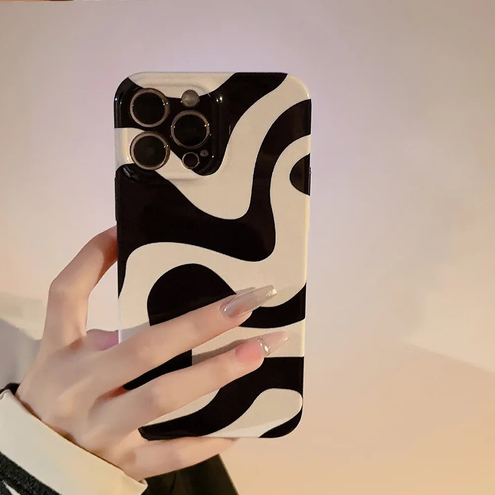 Vintage Zebra Texture Hard Phone Case