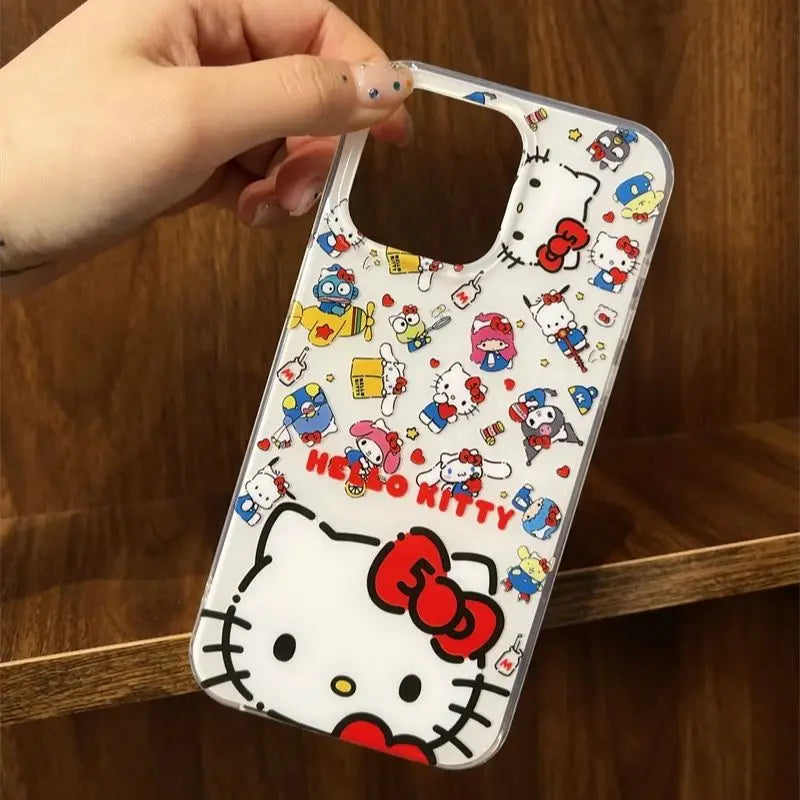 Creative Fun Cute Cartoon Hello Kitty Bracket Phone Case