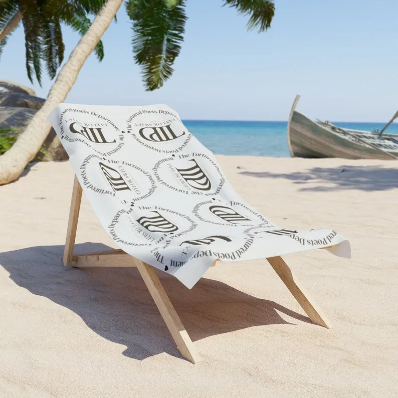 Taylor Swift Tortured Poets Beach Towel
