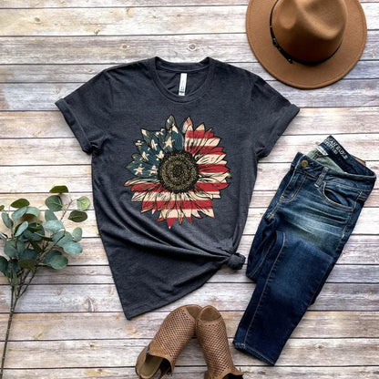 America Sunflower T-Shirt