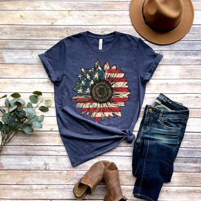 America Sunflower T-Shirt