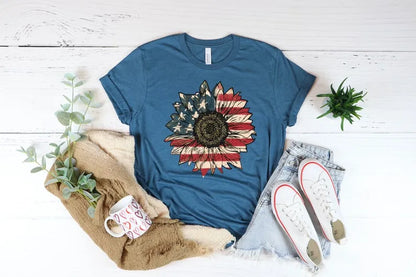 America Sunflower T-Shirt