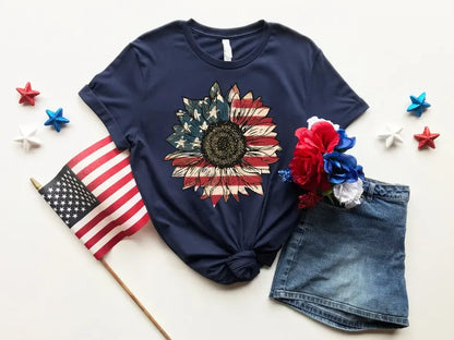 America Sunflower T-Shirt