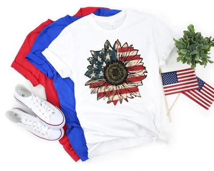 America Sunflower T-Shirt