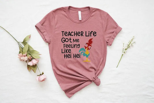 Back to School Teacher T-Shirt, Cute Teacher Shirt, Chicken Teacher Shirt