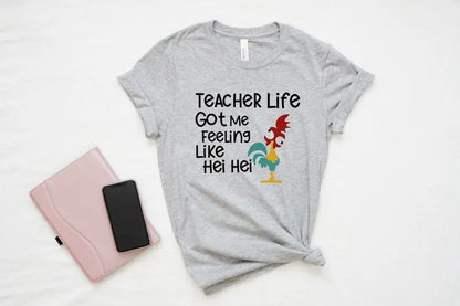 Back to School Teacher T-Shirt, Cute Teacher Shirt, Chicken Teacher Shirt