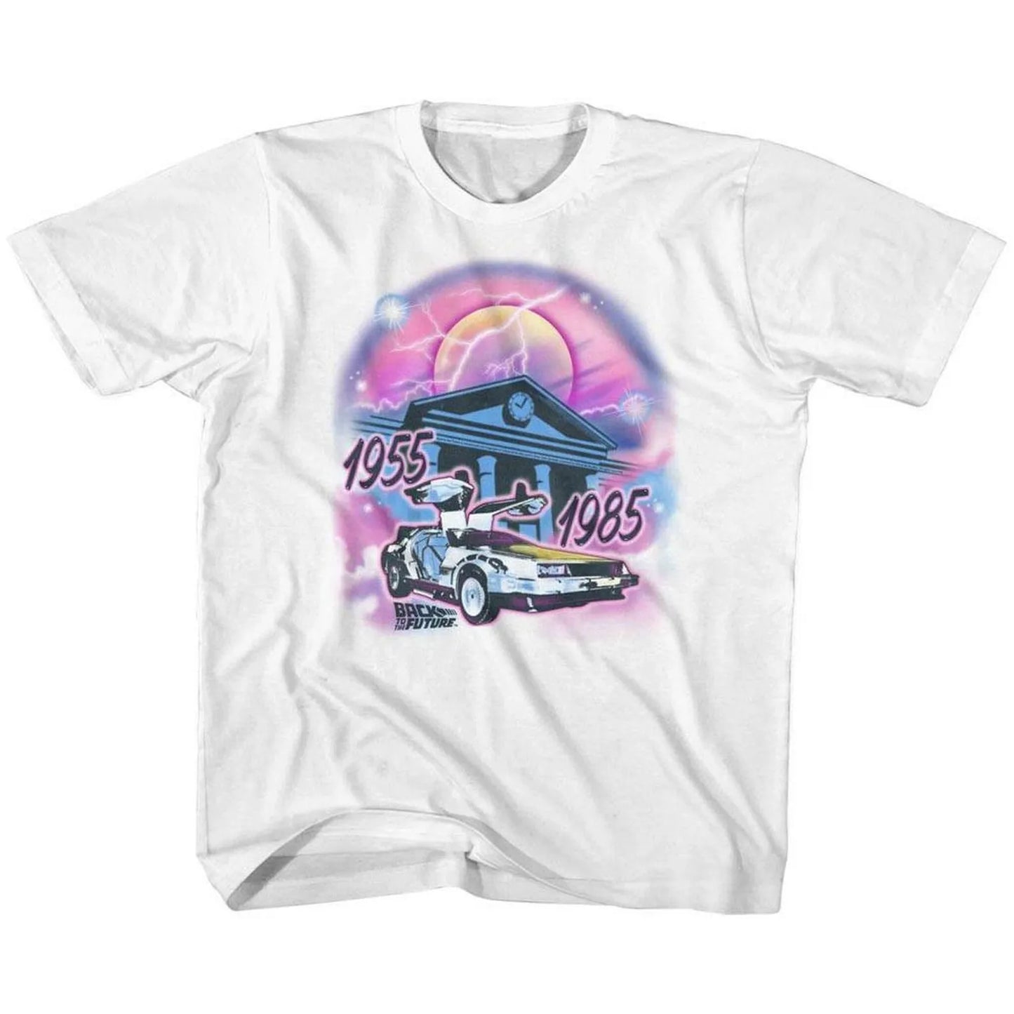 Back to the Future Airbrush White T-Shirt