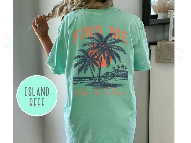 Beach Summer Tropical T-shirt Comfort Colors