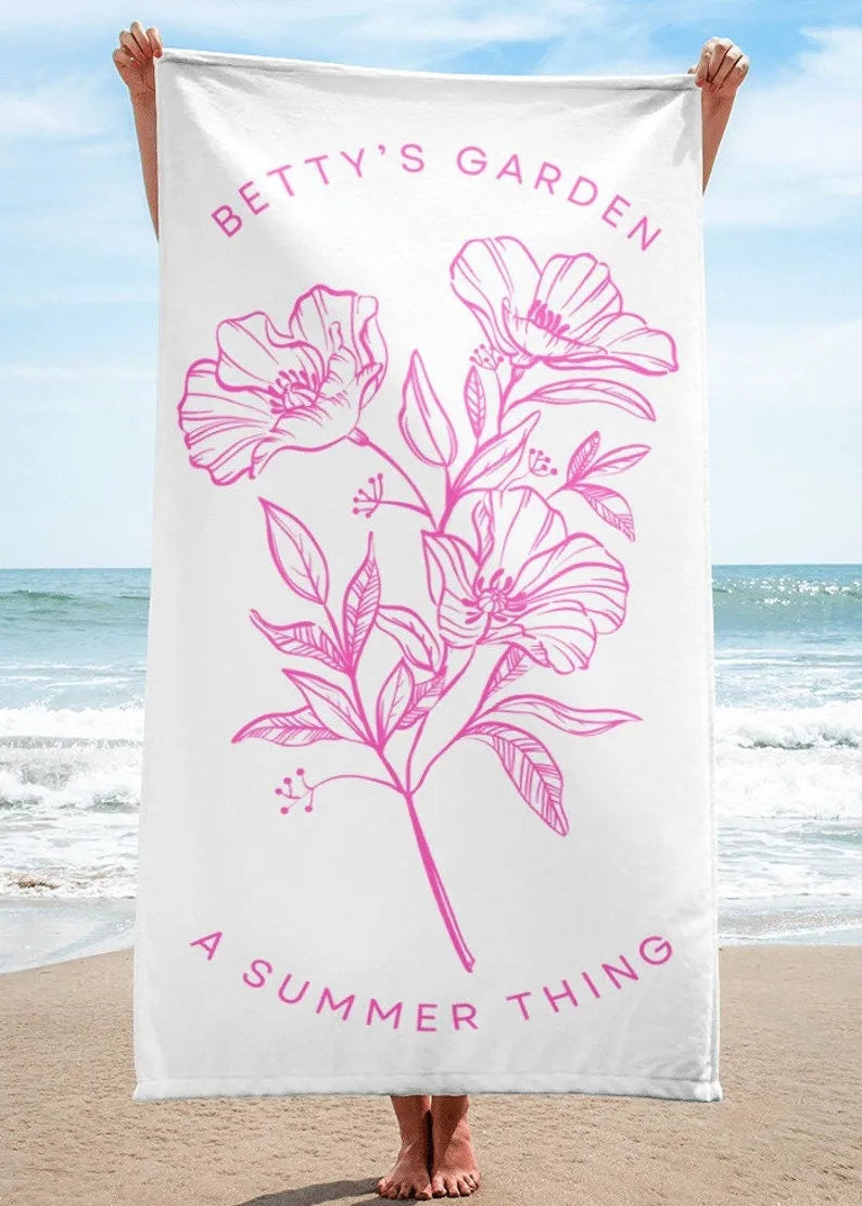 Bett's Garden Beach Towel Florida