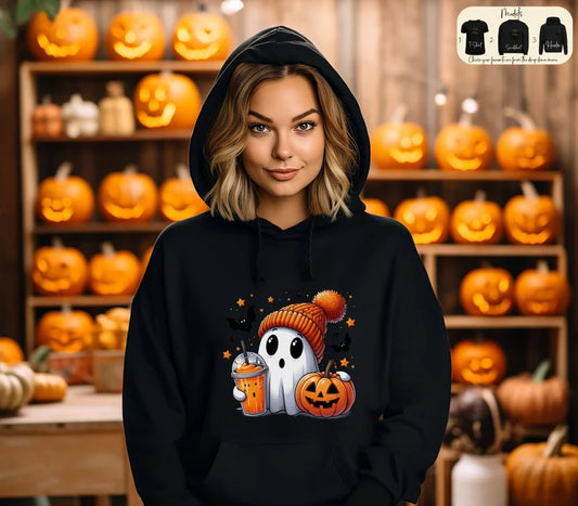 Halloween Ghost Sweatshirt, Cute Halloween T-Shirt