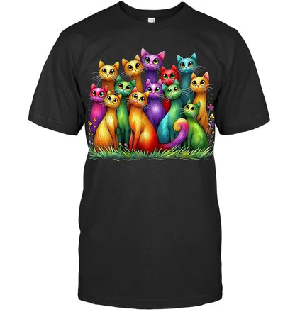 Cat Watercolor Art Shirt