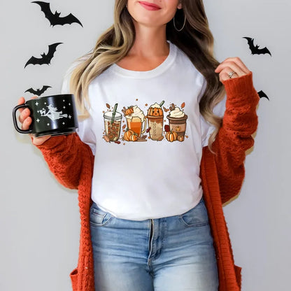 Comfort Colors Fall Coffee Pumpkin Shirt