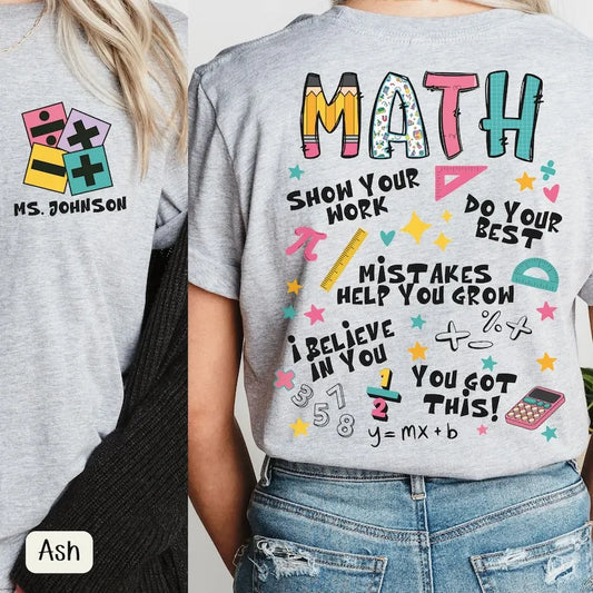 Custom Math Teacher Shirt Pi Day Shirt Back To School