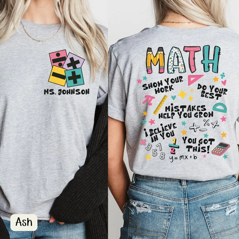 Custom Math Teacher Shirt Pi Day Shirt Back To School