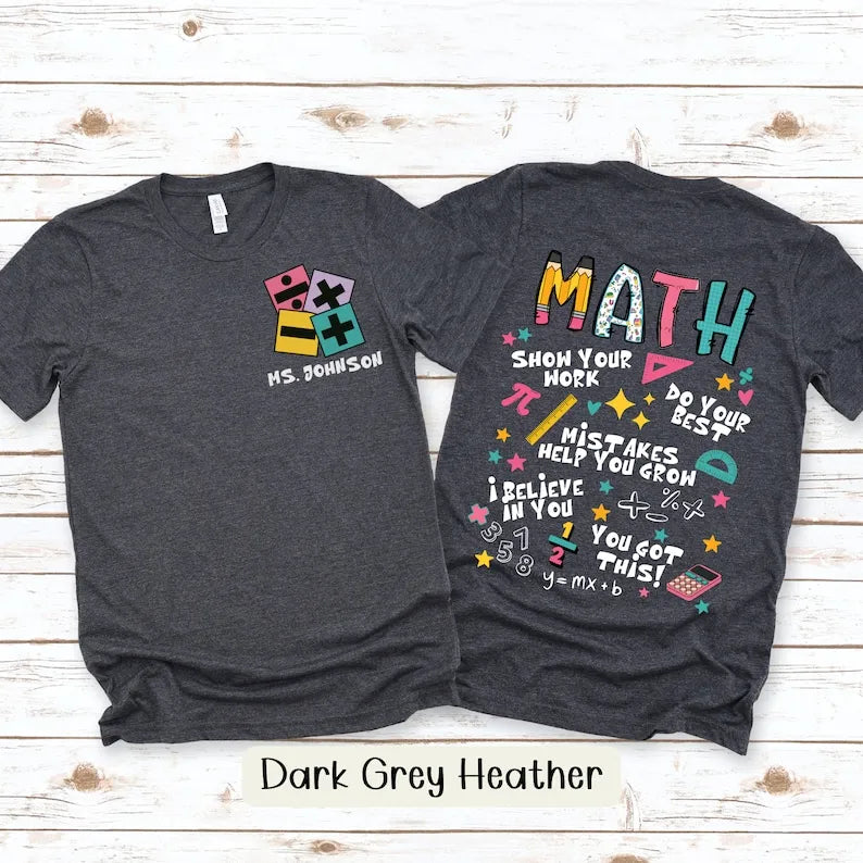 Custom Math Teacher Shirt Pi Day Shirt Back To School