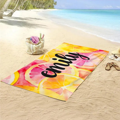 Custom Name Beach Towel, Personalize Beach Towel, Personalized Beach Towel, Adult / Kids Beach Towel