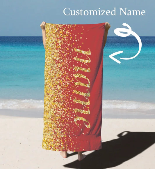 Customized Beach Towels With Your Name Printed On Them