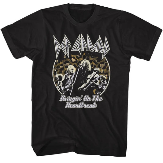 Def Leppard Bringin The Heartbreak Black T-Shirt