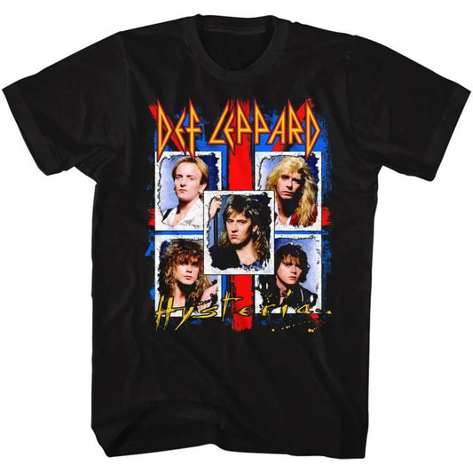 Def Leppard Ugly Hysteria Black Adult T-Shirt