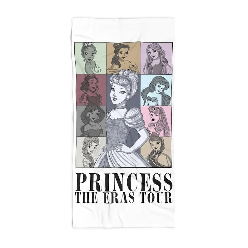 Disney Princess The Eras Tour Beach Towel