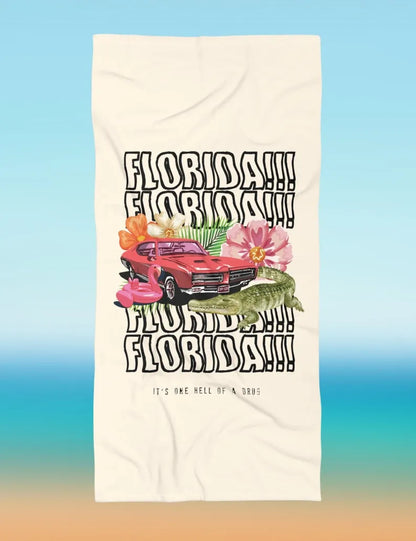 FLORIDA!!! Beach Towel Tortured Poets