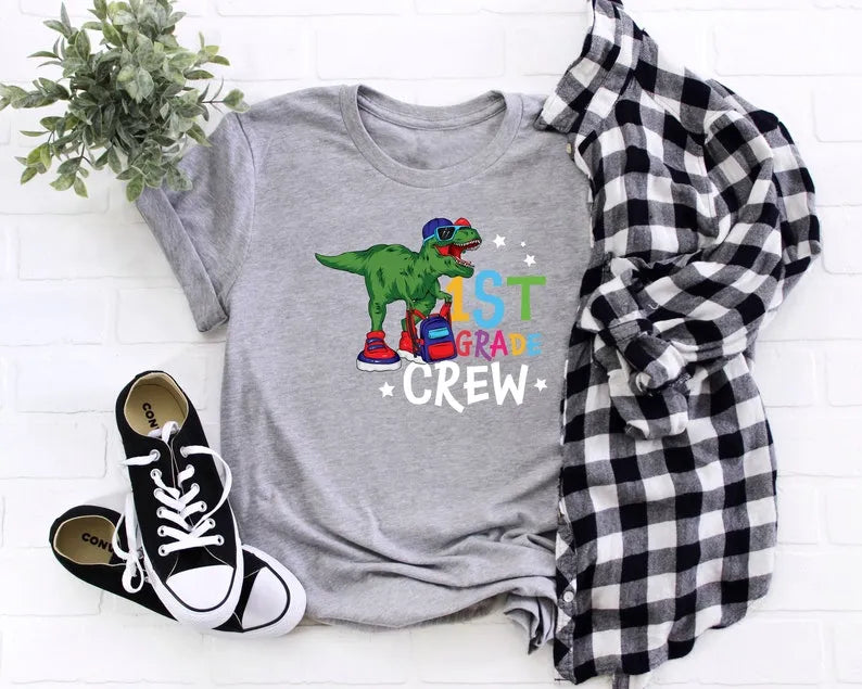 First Day Of School Shirt, Dinosaur Crew Shirt