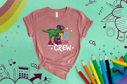 First Day Of School Shirt, Dinosaur Crew Shirt