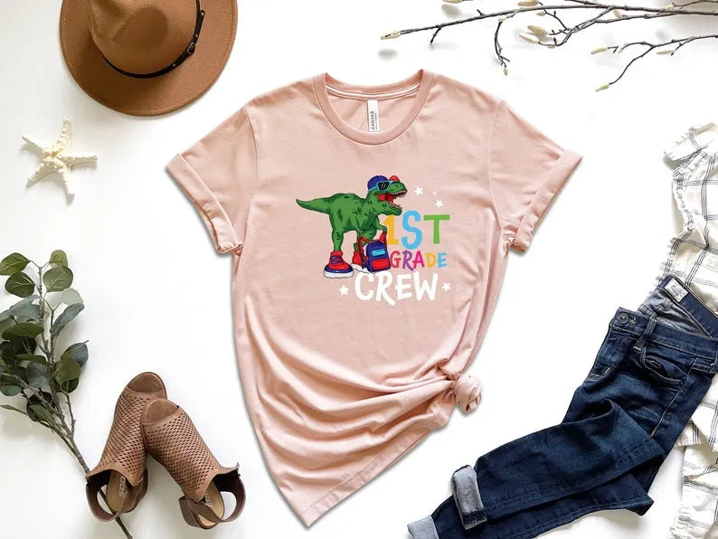 First Day Of School Shirt, Dinosaur Crew Shirt