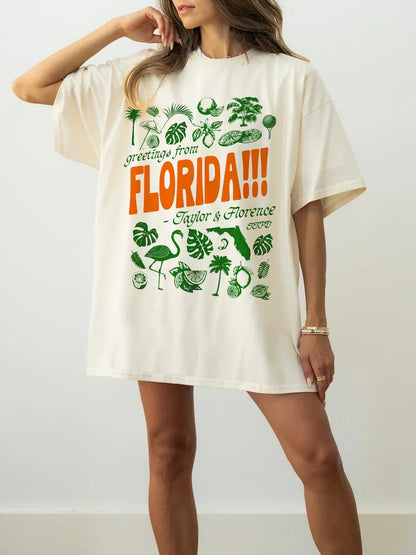 Florida!!! Tortured Poets T-Shirt, Taylor Florence Tropical Aesthetic Swiftie Gift