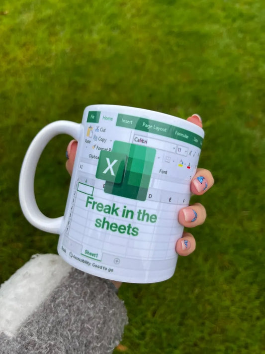 Freak in the Sheets Coffee Excel Mug