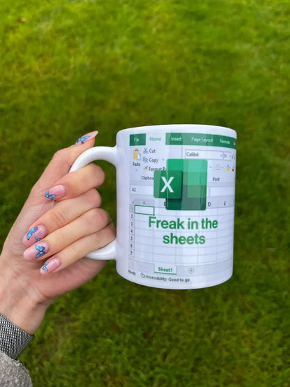 Freak in the Sheets Coffee Excel Mug