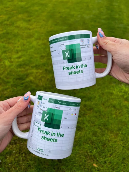 Freak in the Sheets Coffee Excel Mug