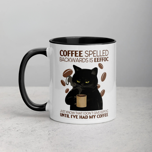 Coffee Spelled Backwards is EEFFOC Mug