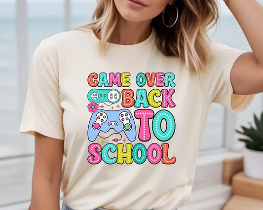 Game Over Back To School Shirt