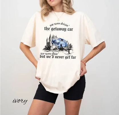 Getaway Car Shirt, Taylor Reputation Graphic T-Shirt, Potter Shirt