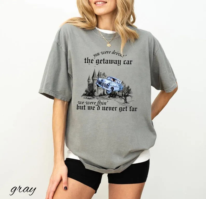 Getaway Car Shirt, Taylor Reputation Graphic T-Shirt, Potter Shirt