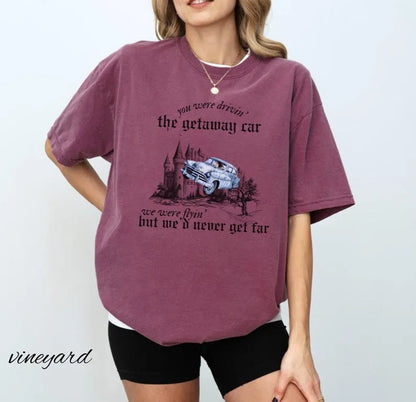 Getaway Car Shirt, Taylor Reputation Graphic T-Shirt, Potter Shirt