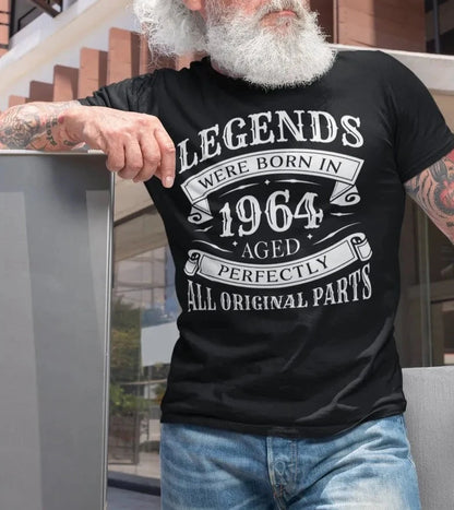 Gift For A 60th Birthday Man Woman 60 Years Legends Were Born In 1964 T-Shirt