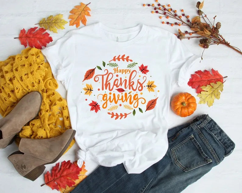 Happy Thanksgiving Shirt, Thanksgiving Tee, Family Thanksgiving Shirts