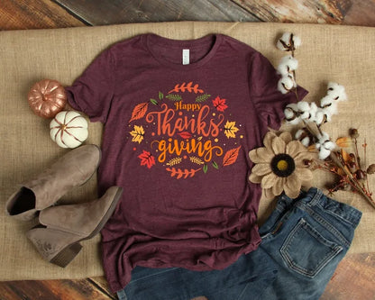 Happy Thanksgiving Shirt, Thanksgiving Tee, Family Thanksgiving Shirts