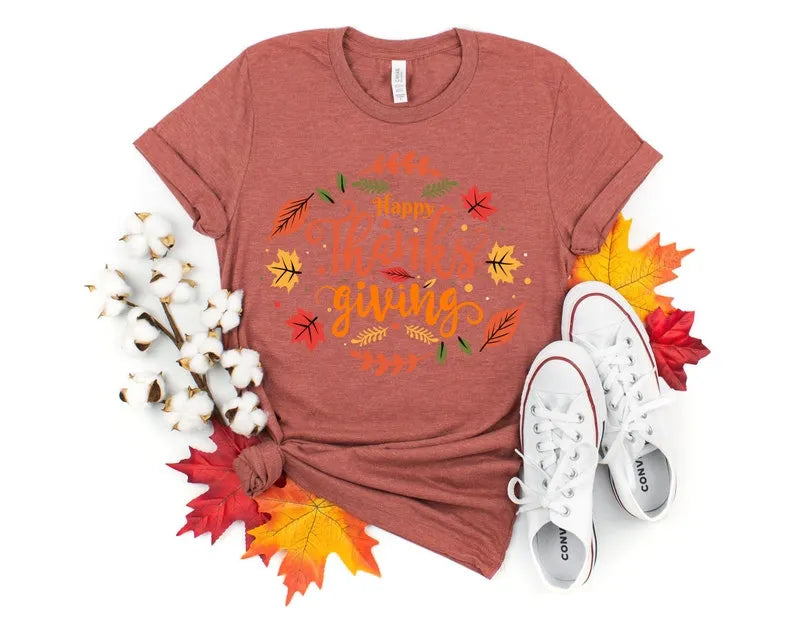 Happy Thanksgiving Shirt, Thanksgiving Tee, Family Thanksgiving Shirts