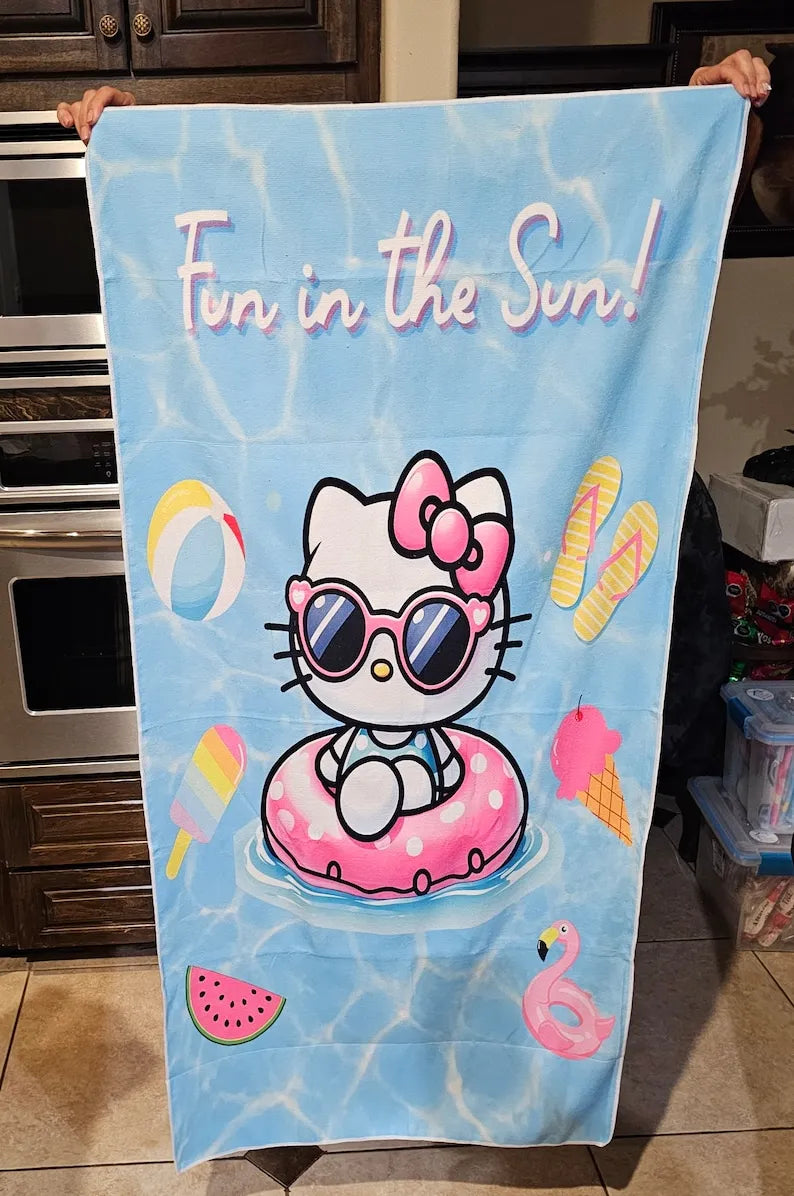 Hello Kitty Summer Fun Beach Towel