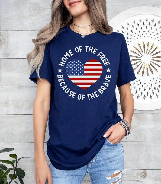 Home Of The Free Because Of The Brave TShirt