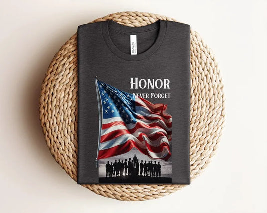 Honor Never Forget - Memorial Day T-Shirt