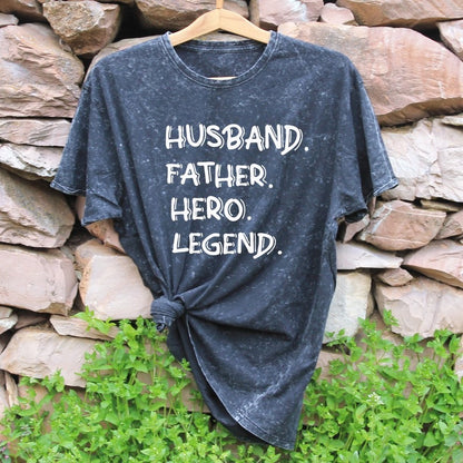 Husband Father Hero Legend T-shirt