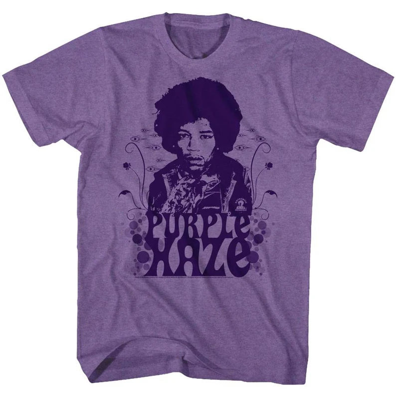 Jimi Hendrix Purple Haze Purple Heather T-Shirt